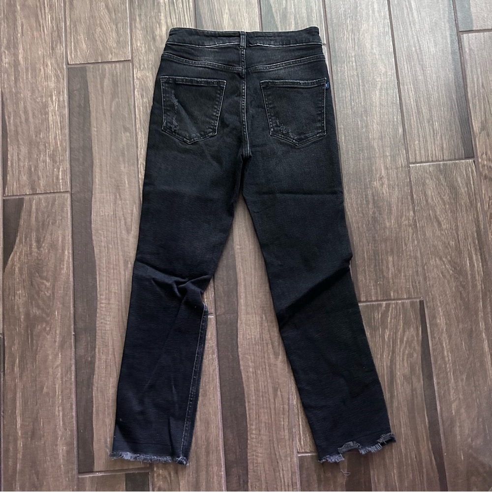 Anthropologie Pilcro The Selvage Vintage Straight Jeans in Black Sz 27 - Picture 5 of 9